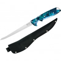 Филейный нож Buck 035 Abyss Fillet Knife Kryptek Neptune Camo 0035CMS34, сталь 420HC, рукоять пластик купить в Чебоксарах