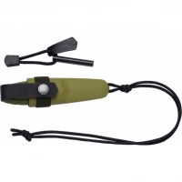 Нож Morakniv Eldris + огниво , цвет зеленый купить в Чебоксарах