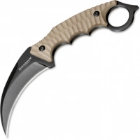 Нож с фиксированным клинком Magnum Spike Karambit — Boker 02SC028, сталь 440A EDP, рукоять стеклотекстолит G10, песочный купить в Чебоксарах