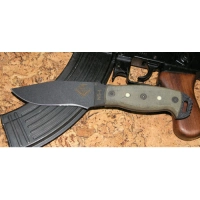 Нож с фиксированным клинком Ontario «NS-4 Black Canvas Micarta Handle» купить в Чебоксарах