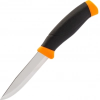 Нож с фиксированным лезвием Morakniv Companion Orange, сталь Sandvik 12C27, рукоять резина/пластик, оранжевый купить в Чебоксарах