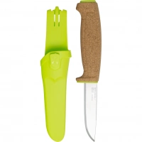 Нож с фиксированным лезвием Morakniv Floating Knife (S) Lime, сталь Sandvik 12C27, пробковая ручка купить в Чебоксарах