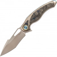 Нож складной Rikeknife Unicorn, сталь M390, Blue Carbon купить в Чебоксарах