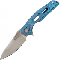 Нож складной Thor 3 Rikeknife, сталь M390, Blue Titanium купить в Чебоксарах