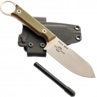 Нож White River FIRECRAFT 3.5 Pro StoneWash, сталь CPM S35VN, рукоять G10 зеленая/оранжевая купить в Чебоксарах