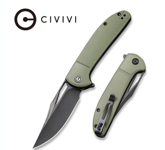 Складной нож CIVIVI Ortis Green, сталь 9Cr18MoV, Black FRN