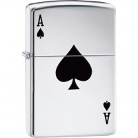 Зажигалка ZIPPO Armor™  Туз с покрытием High Polish Chrome купить в Чебоксарах