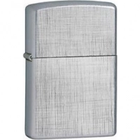 Зажигалка ZIPPO Linen Weave с покрытием Brushed Chrome, латунь/сталь, серебристая, матовая, 36x12x56 мм купить в Чебоксарах