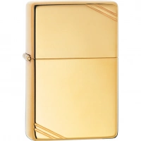 Зажигалка ZIPPO Vintage™ с покрытием High Polish Brass купить в Чебоксарах